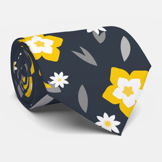 Cravate Fleur de minuit (Roulé)