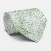 Cravate Fleur de Pâquerette Veloutée Vert Citron (Roulé)