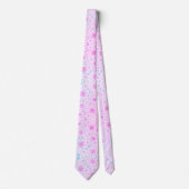 Cravate Fleur de printemps au pastel doux (Devant)