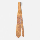 Cravate Fleur de vie / Blume des Lebens - Violet motif (Devant)