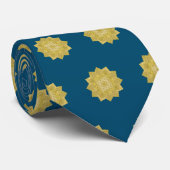 Cravate Fleur De Vie - Indien Mandala 4 (Roulé)