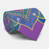 Cravate Fleur de Vie - Mandala Style Inde 1 (Roulé)