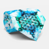 Cravate Fleur de Vie - Manières Colorées 3 (Roulé)