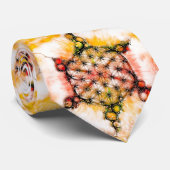 Cravate Fleur de Vie - Manières Colorées 4 (Roulé)