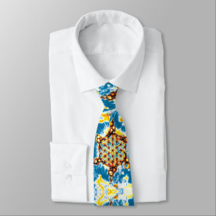 Cravate Fleur de Vie - Manières Colorées 5