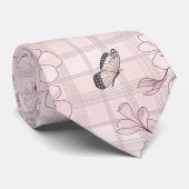 Cravate Fleur d'Élégant Papillon (4) (Roulé)