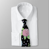 Cravate Fleur d'Hortensia (Attaché)