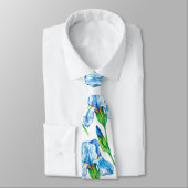 Cravate Fleur d'Iris (Attaché)