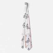 Cravate Fleur Élégante de Papillon (10) (Dos)