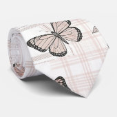 Cravate Fleur Élégante de Papillon (6) (Roulé)