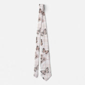 Cravate Fleur Élégante de Papillon (6) (Dos)