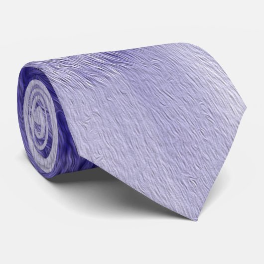 Cravate Fleur en bleu (Roulé)