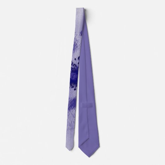 Cravate Fleur en bleu (Dos)