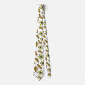 Cravate Fleur et feuille esthétiques (Devant)