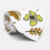 Cravate Fleur et feuille esthétiques (Roulé)