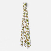 Cravate Fleur et feuille esthétiques (Dos)