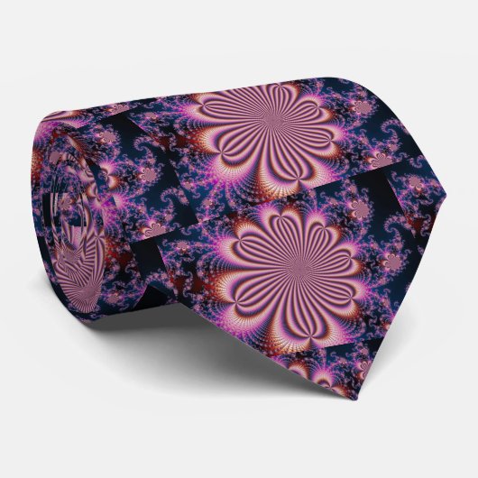 Cravate Fleur - Fractale (Roulé)