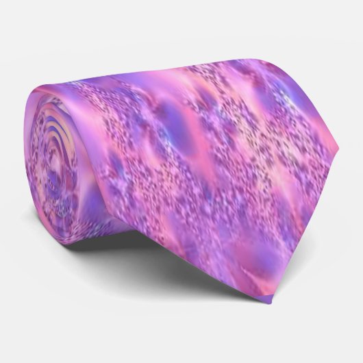 Cravate fleur fractale (Roulé)