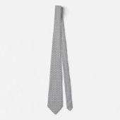 Cravate Fleur gris moyen Motif de vie (Devant)