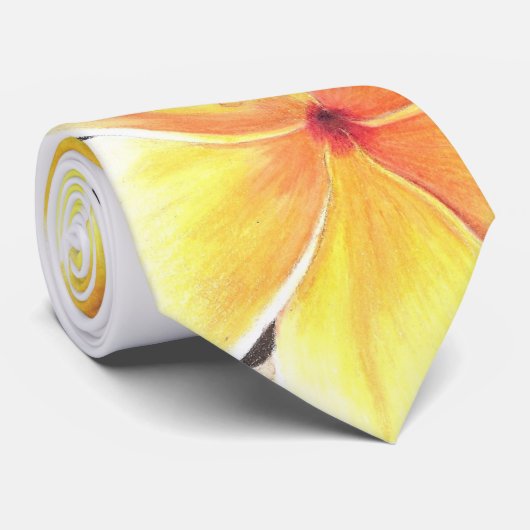Cravate Fleur hawaïenne (Roulé)