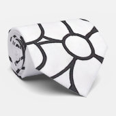 Cravate Fleur Marguerite COULEUR IT style mandrin (Roulé)