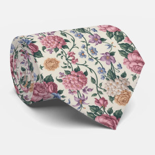 Cravate Fleur pastel de pivoine