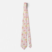 Cravate Fleur pastel rétro (1) (Devant)