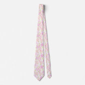 Cravate Fleur pastel rétro (10) (Devant)