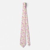 Cravate Fleur pastel rétro (2) (Devant)