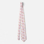 Cravate Fleur pastel rétro (4) (Dos)