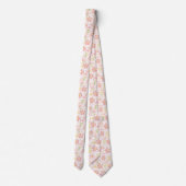 Cravate Fleur pastel rétro (6) (Dos)