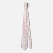 Cravate Fleur pastel rétro (9) (Devant)