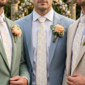 Cravate Fleur pastel rêveuse