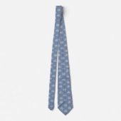 Cravate Fleur Poudre Bleue Ditsy (Dos)