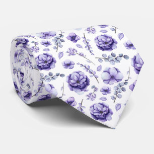 Cravate Fleur Pourpre