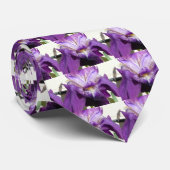 Cravate fleur, pourpre d'iris (Roulé)