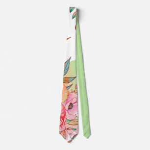 Cravate fleur printanière