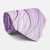 Cravate Fleur Rose Violet Passion Abstraite Art Fractal (Roulé)