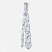 Cravate Fleur sauvage bleu clair (Dos)