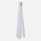 Cravate Fleur Sauvage Bleu Pastel (Devant)