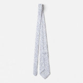 Cravate Fleur Sauvage Bleu Pastel (Dos)