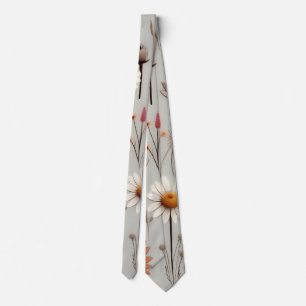 Cravate Fleur sauvage Boho