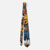 Cravate Fleur sauvage coloré éclatant Imprimer (Dos)