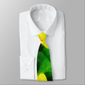 Cravate Fleur sauvage jaune (Attaché)