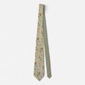 Cravate Fleur sauvage Sage & Terracotta Boho Mariage (Devant)