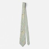 Cravate Fleur sauvage vert sauge (Devant)