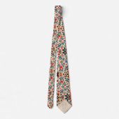 Cravate Fleur Sauvage Vintage Message Caché Romantique (Dos)