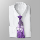 Cravate Fleur Violette Psychedelique Art Fractal Abstrait (Attaché)