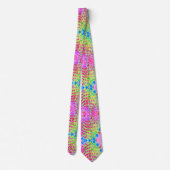 Cravate Fleuron arc-en-ciel multicolore Abstrait (Dos)
