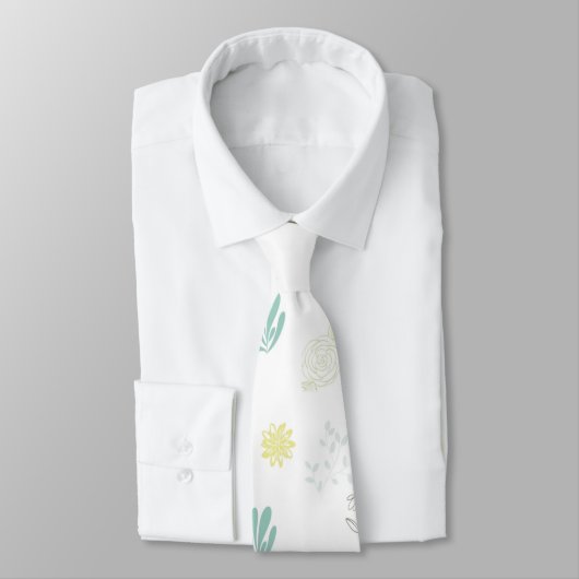 Cravate Fleurs (Attaché)